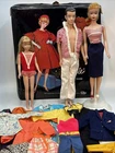 Vintage Barbie LOT Blonde No 4  Ponytail Black Case Brunette Ken Blonde Skipper