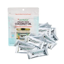 CocoTherapy Organic Virgin Coconut Oil Portable Packets 12 x 10ml for Pets