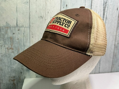 #ad Tractor Supply Co TSC Brown Mesh Trucker Adjustable Hat $8.99