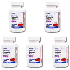 Major Docusate Sodium 250 mg - 100 Softgels | Colace (5-2027) - 5 Pack