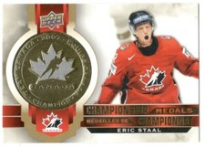 2021-22 Upper Deck Tim Hortons Team Canada Championship Medals Eric Staal M-7