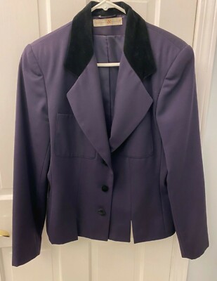 Preswick&Moore Purple Lined Blazer Jacket Sz10 - Good Cond