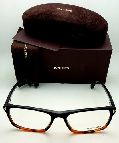New TOM FORD Classic Eyeglasses TF 5295 056 56-17 Black Havana Tortoise Frames - Picture 2 of 12