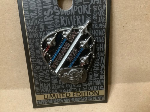 Hard Rock Cafe Atlantic City 2023 Veteran's Day Pin (New) - Picture 3 of 4