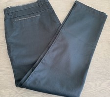 BARABAS Sz 36 Black Pants Men's Italian Dress w Contrast Trim On Pockets NEW Hot