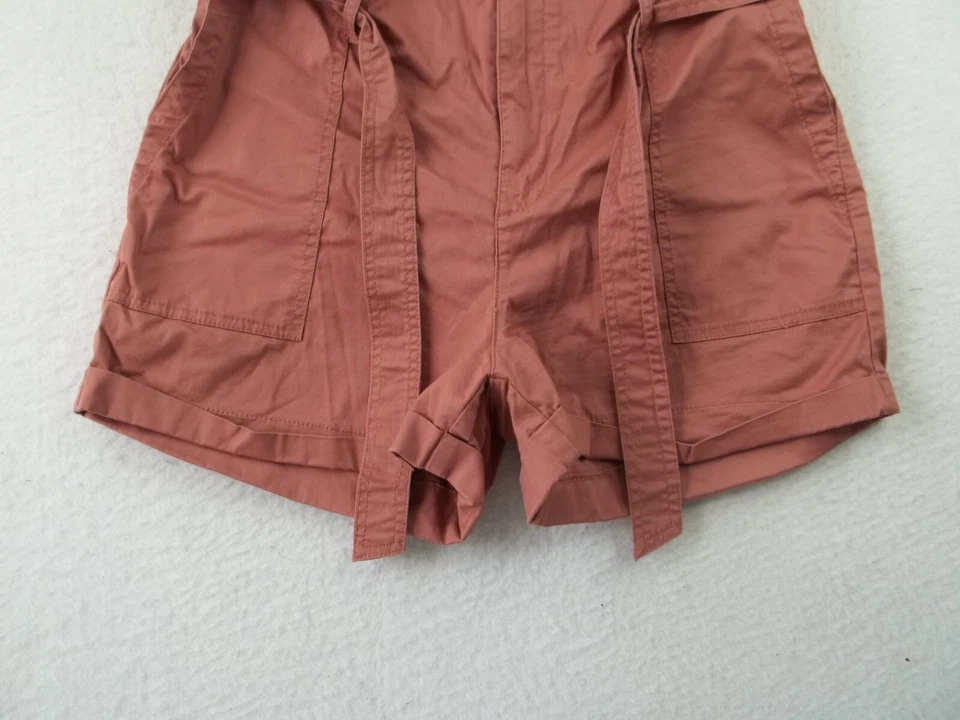 Vanilla Star Womens Belted Shorts Size 13 Mauve Casual waist 33" Inseam 3" - Image 3 of 4