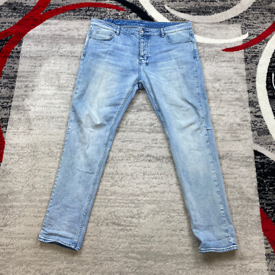 Tsubi Pants 38 Blue Jeans Denim Y2K Skater Hip Hop Rapper Outdoors Preppy 38x32