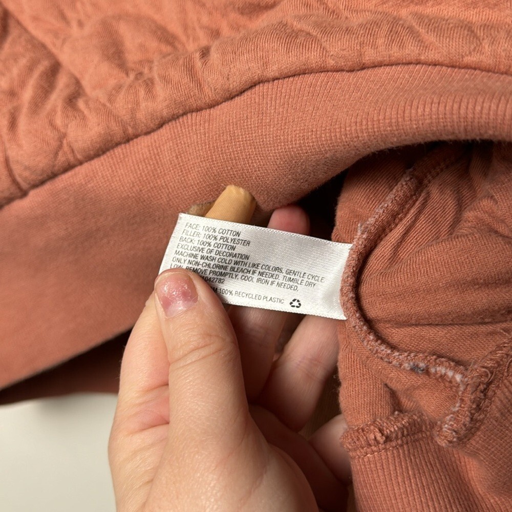 Orange Universal Thread Quilted Oversized Sweatsh… - image 6