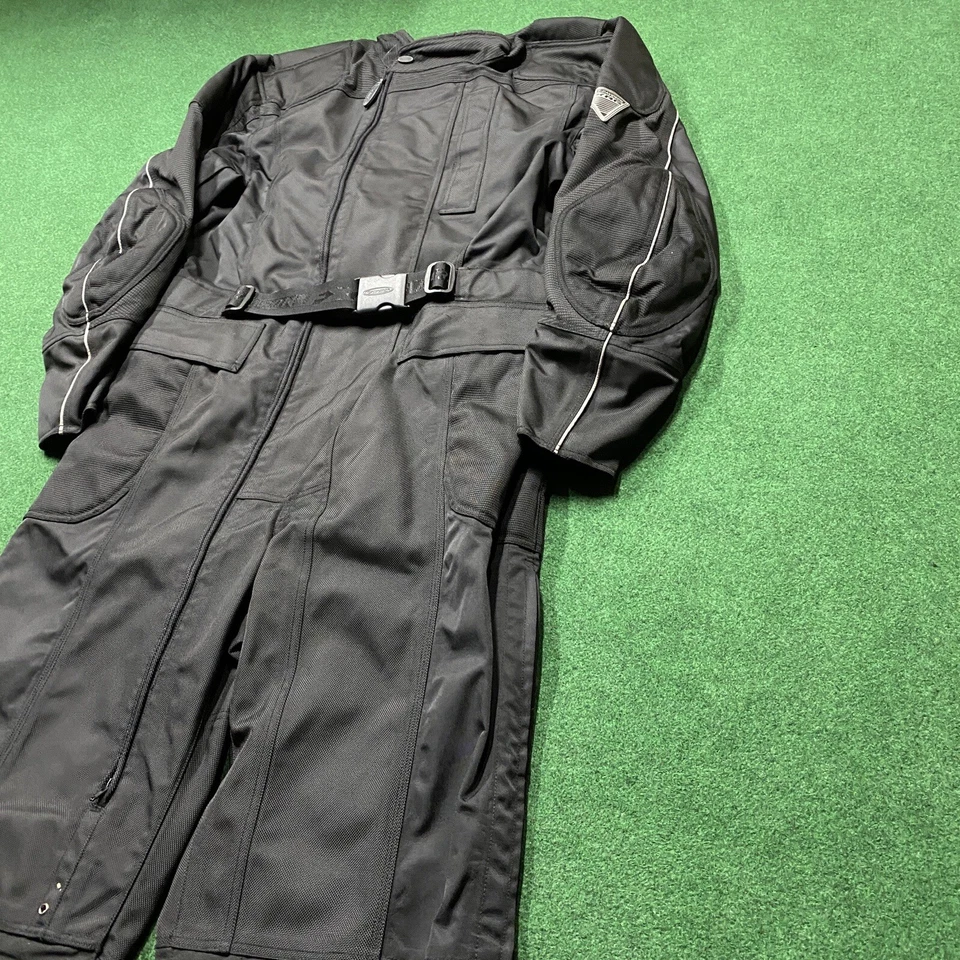 Traje de carreras Harley Davidson FXRG de colección para hombre XL negro con cinturón acolchado 3M mono Foto 2 de 4