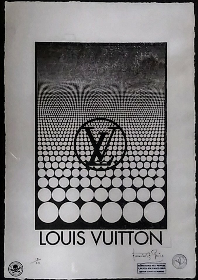 LV. Louis Vuitton, Limited Edition 22'x 15'x Hand signed Fairchild