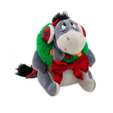 Disney Christmas Plush EEYORE HOLIDAY Earmuff Wreath NWT 11'' H inches NEW