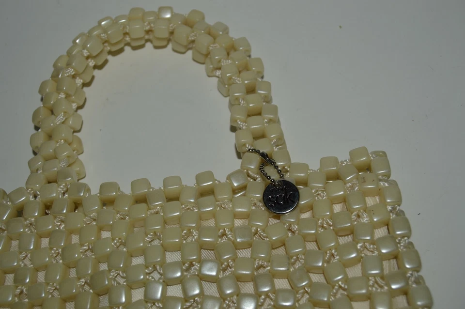 Изящный уникальный SAK женщин сумка с белый бисер магнитный клатч сумочка - Изображение 2 из 4