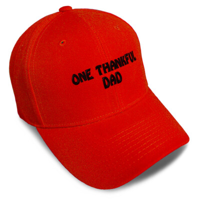 Baseball Cap 1 Thankful Dad Blessed Family C Grateful Dad Hats for Men & Women