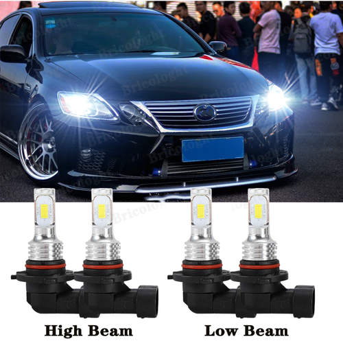 LED Headlight Kit High+Low Beam 9005 9006 For Lexus GS 350/400/430/460 ...