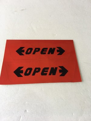 CAR AUTO DOOR OPEN DECORATION DECALS STICKER RED Reflective Effects