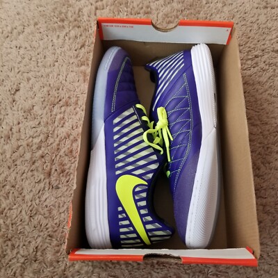 Size 12 - Nike Lunar Gato 2 IC Electro Purple Volt for sale online