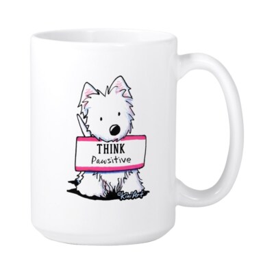 CafePress Vital Signs: PAWSITIVE Large Mug (850510841)