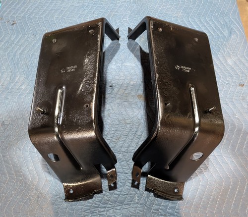 73 74 Dodge Charger OEM Rear Bumper Mounting Bracket Set Mopar 3686658 3686659