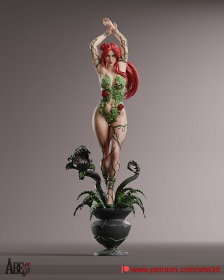 Poison Ivy Statue 3D Print Unpainted/Unassembled