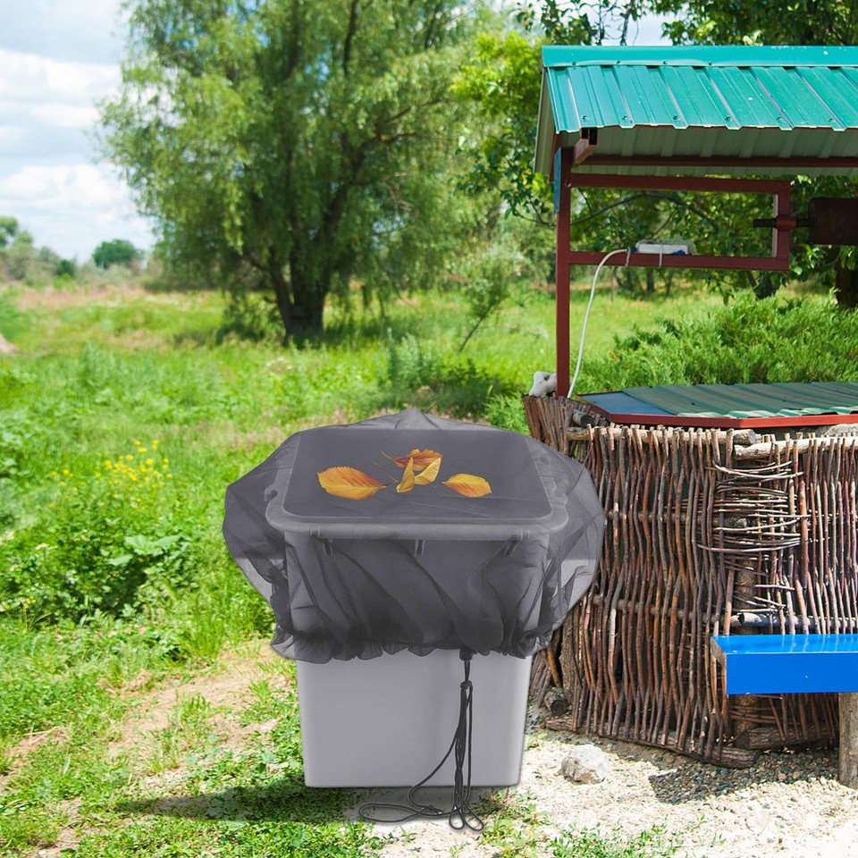Rain Barrel Screen Rain Barrel Mesh Covers Garden Yard Collects Clean