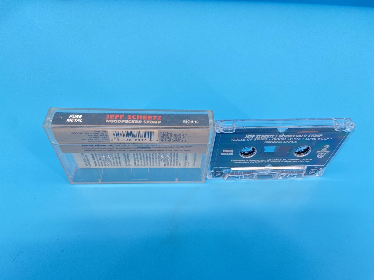 Jeff Scheetz Woodpecker Stomp Cassette Tape 1990 Rubber Re