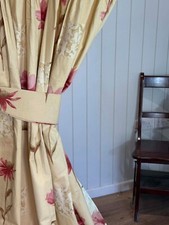 Bespoke curtains in great condition. 84" drop. Tiebacks included