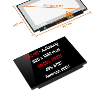 15,6'' LED Touch Display passend für HP SPS L07628-3D1 1920x1080 Full HD
