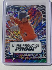 ZACH DEZENZO astros 2023 Leaf Eclectic Flash of Color Wave ZEBRA Proof 1/1 (B2)