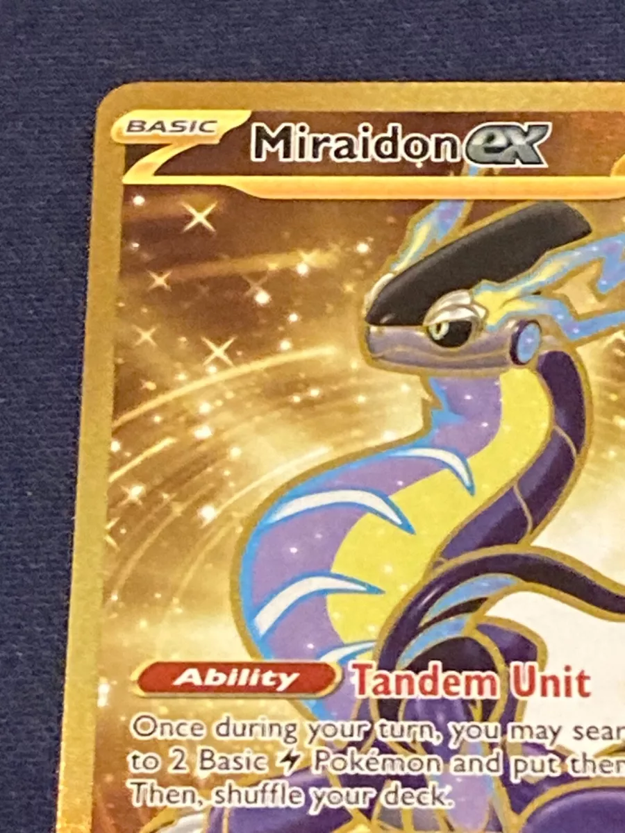 Pokémon Miraidon ex Gold 253/198 - Pokemon Scarlet and Violet TCG, Hobbies  & Toys, Toys & Games on Carousell