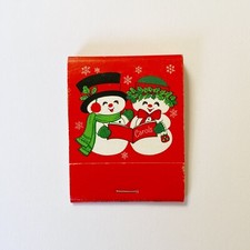 Vintage Novelty Christmas Carol Holiday Matchbook by Hallmark Made in USA