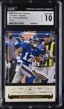 2006 Donruss Classics Timeless Tributes Gold #67 Plaxico Burress #'d 9/25 CGC 10