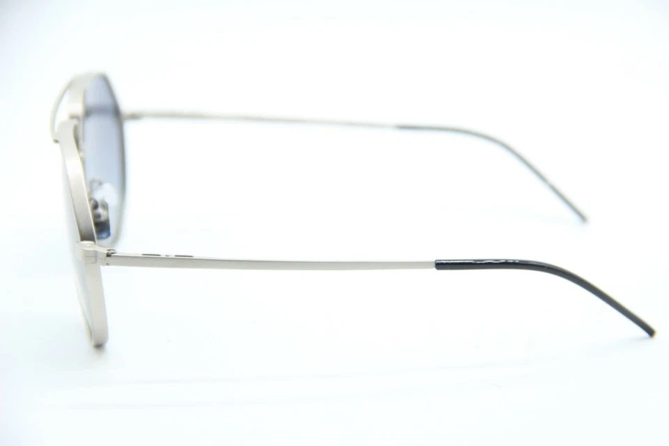 NUEVAS GAFAS DE SOL ITALIA INDEPENDENT 05252.075.000 DOMINIQUE PLATEADAS AUTÉNTICAS 58-12 Foto 3 de 3