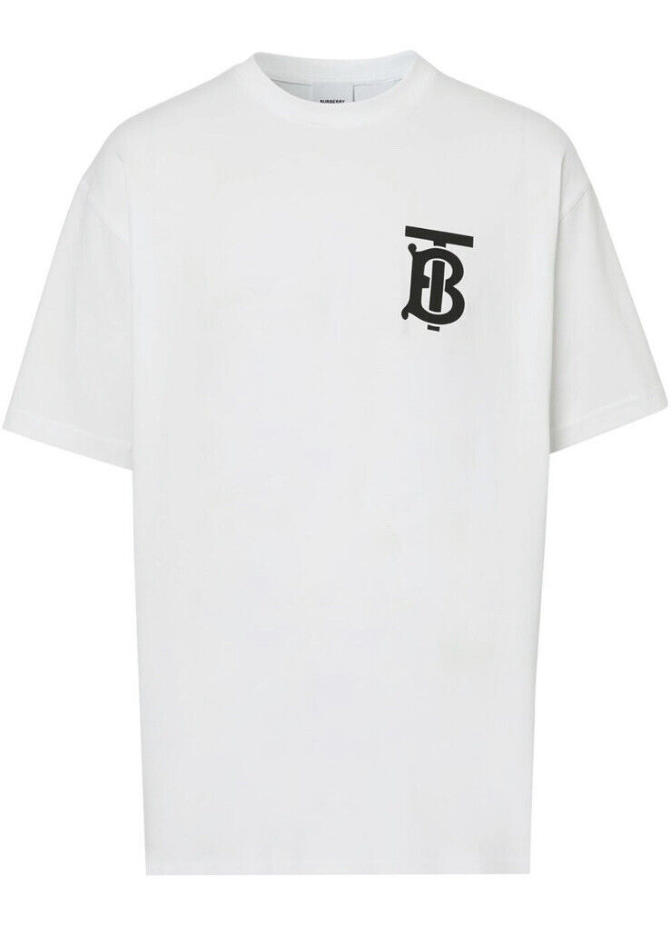 Burberry Mens Emerson TB White Oversized T Shirt Size XXL Burberry Mens Emerson TB White Oversized T Shirt Size XXL