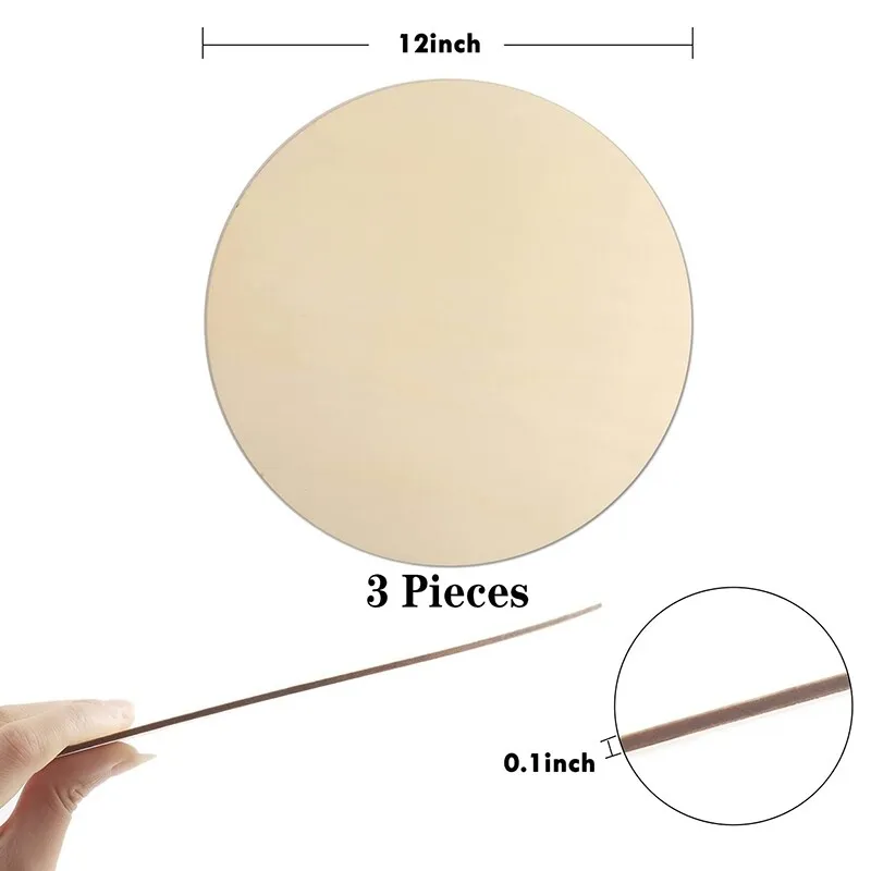 10 Pieces Blank Wood Circles 12 Inch Sign Unfinished Wood Slices Front –  WoodArtSupply