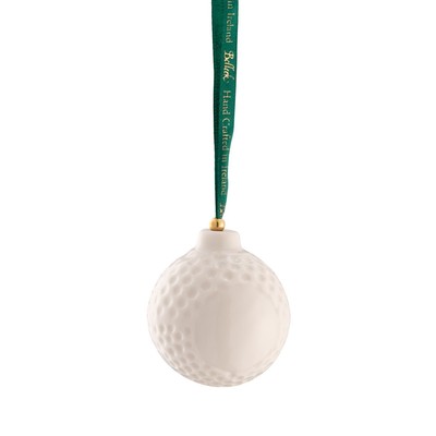 Belleek Classic Ornaments - Golf Ball Ornament, 1.96?(D)