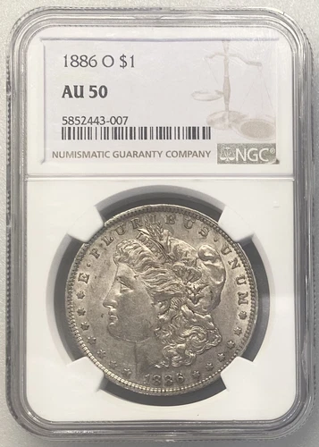 1886-O Morgan Silver Dollar NGC AU50 - Better Date