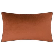 Solid Velvet Decorative Throw Pillowcase Luxury Soft 14" x 24" Copper J602-29