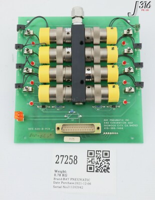 オーダー完成写真 27258 BAY PNEU 8-PORT PNEU BD ASSY W/ 8X ELE VLVS BES-530-8-PCB | eBay