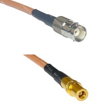 RG400 BNC FEMALE to SMB FEMALE RF Cable FAST-SHIP LOT