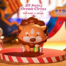 Pop Mart GOOBI LIL' FOXES DREAM CIRCUS Series BEANNIE THE LION Mini Figure Toy