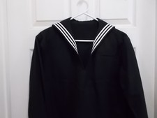 U.S. NAVY MEN'S DRESS BLACK/BLUE CRACKERJACK JUMPER UNIFORM TOP use pull-down