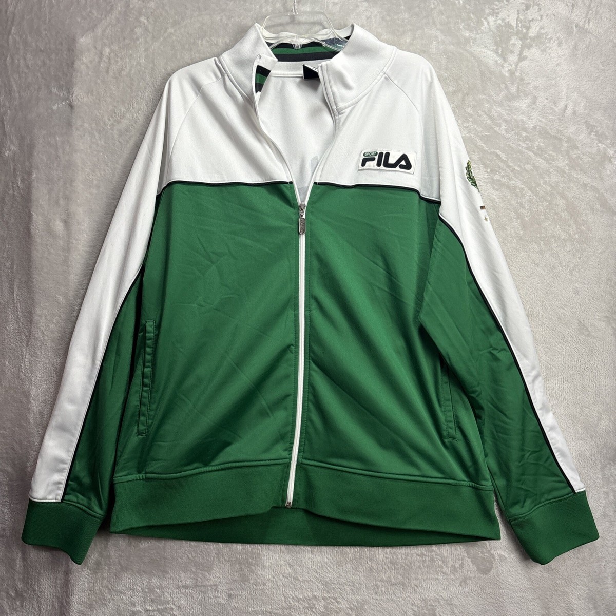 FILA Sport ITALIA Italy Soccer Football Track Jacket /Green White