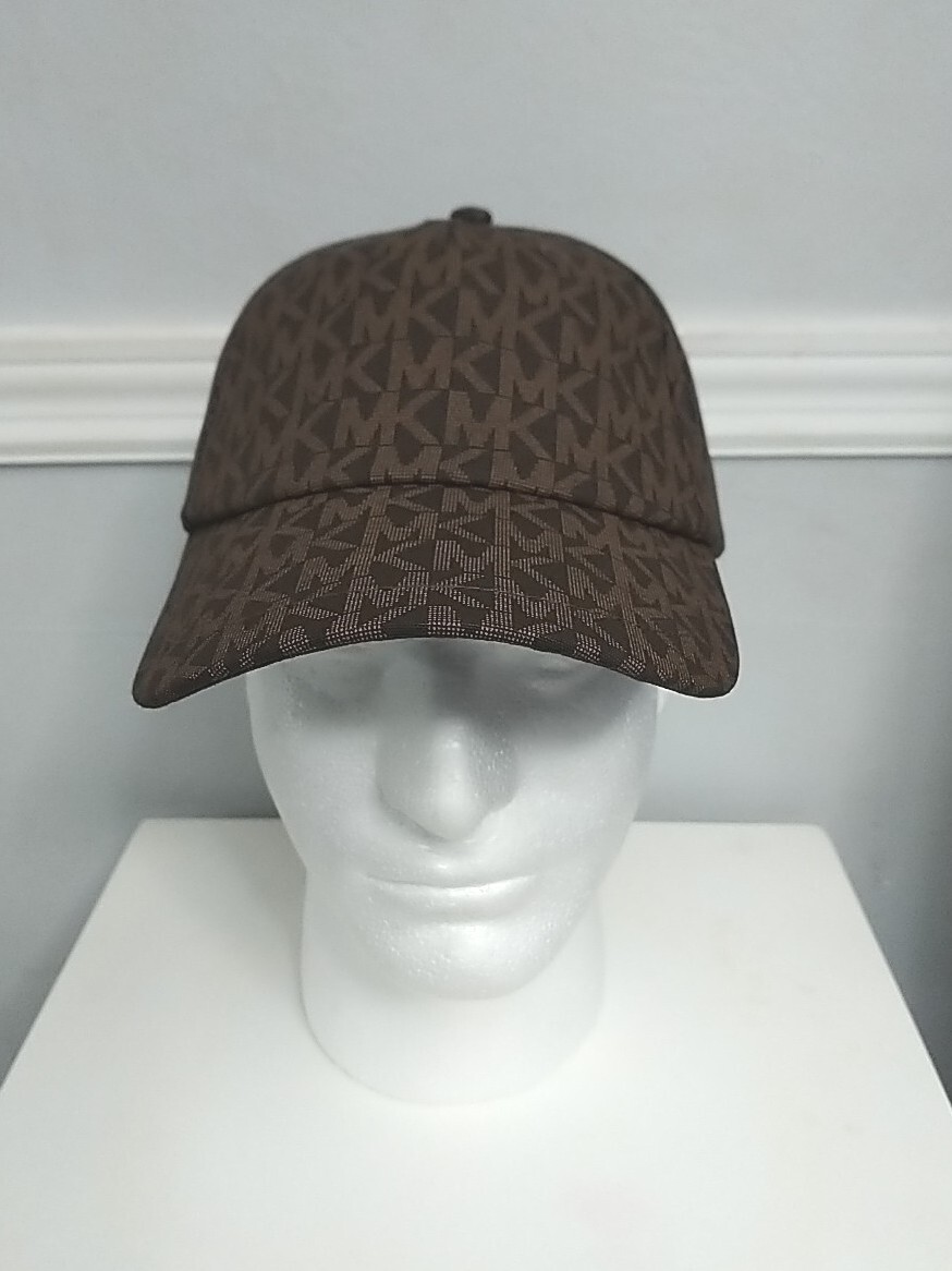 Michael Kors MK logo printed baseball cap New with tags Michael Kors Signature MK Logo Canvas Baseball Cap 1 Size  main image 3