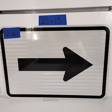 Authentic Road Traffic Street Sign Arrow Right/Left 15"x21" 12-161