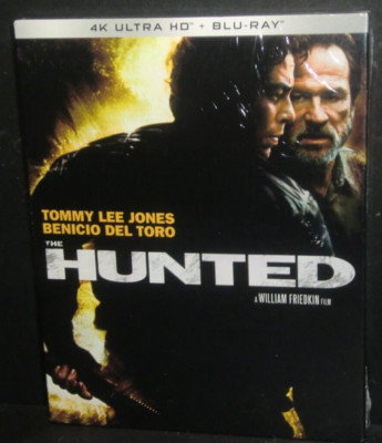 THE HUNTED New Sealed 4K Ultra HD UHD + Blu-ray Tommy Lee Jones Benicio Del Toro