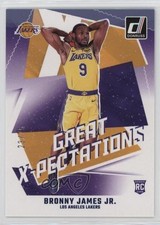 2024 Panini Donruss Great X-Pectations Blue Winter 23/75 Bronny James Jr #14 6v4