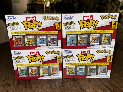 Funko Bitty Pop! Pokémon – Complete 16-Piece Set w/ 4 Chase Figures (Sealed)