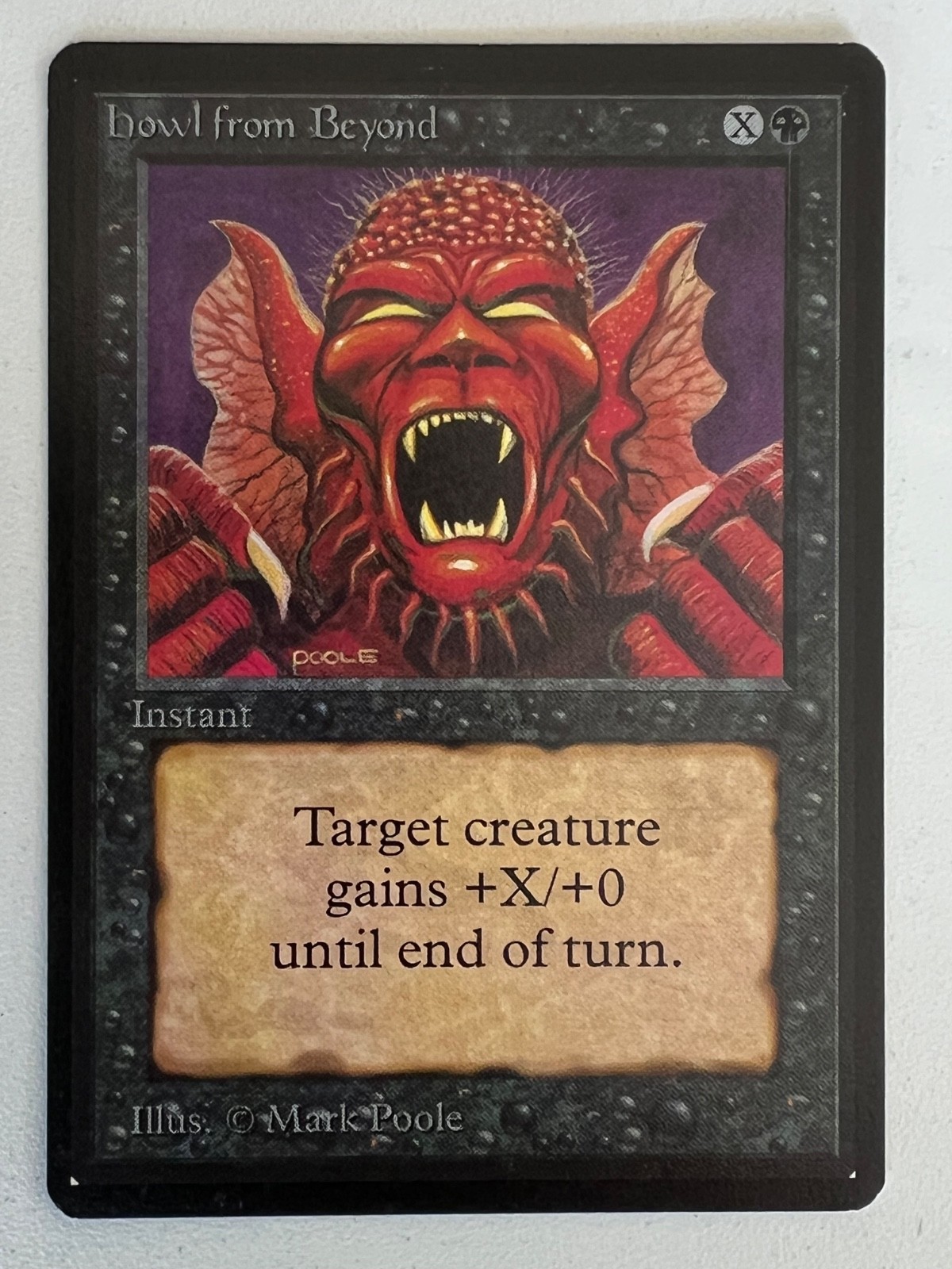 Magic the Gathering MTG Beta Howl from Beyond NM (Beta Bob)