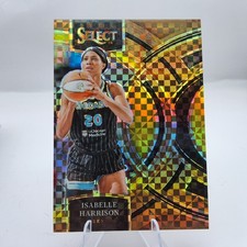 2024 Panini Select WNBA #182 Isabelle Harrison Bronze Checker SP Prizm # /49 Sky