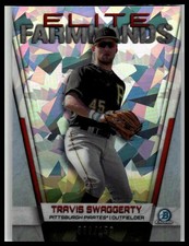 2019 Bowman Chrome #EF-TS Travis Swaggerty Elite Farmhands Atomic Ref #/150